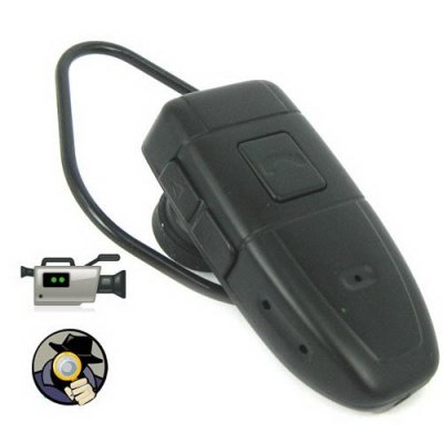 4GB Practical Mini Spy Camera with Multifunctions - Earphone Shaped